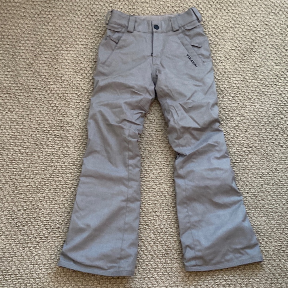 Volcom kids size small (8y) grey ski pants
